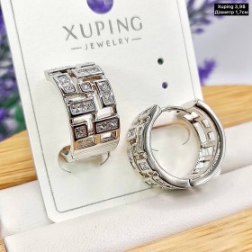 Сережки Xuping 10370 (діаметер 1,7 см.)